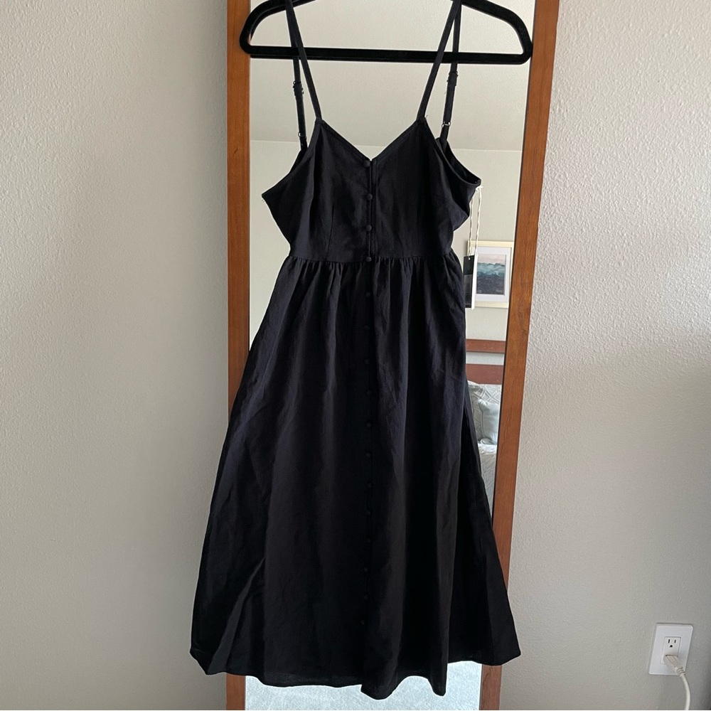 Universal Thread Tie-Back A-Line Midi Dress